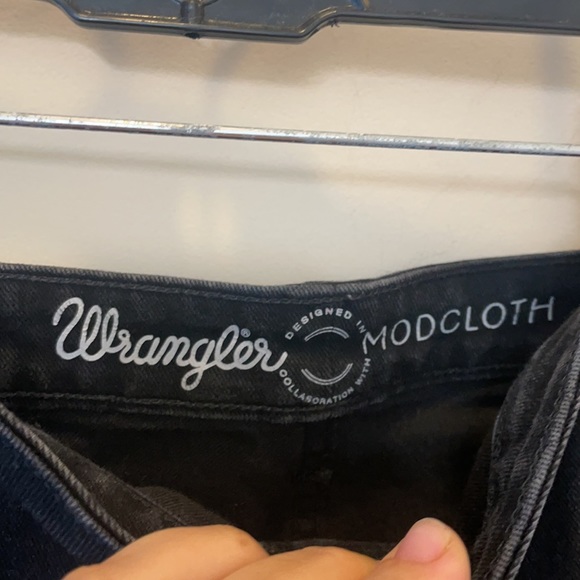 Wrangler with ModCloth black flare jeans size 14 - Picture 2 of 5